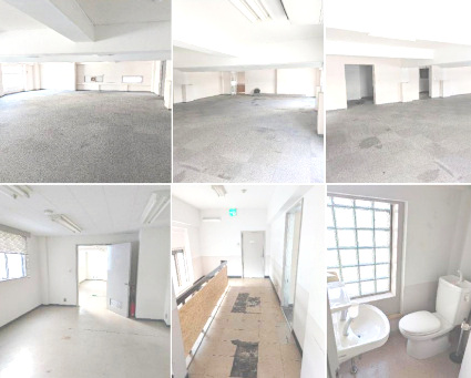 林岸里駅前ビルの内装