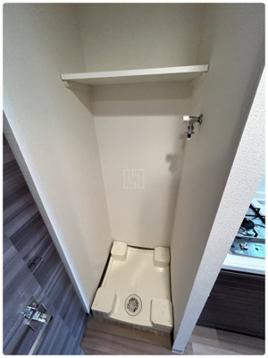 【洗面所】 | プレサンスOSAKADOMECITYワンダー | プレサンスOSAKADOMECITYワンダー　室内洗濯機置場