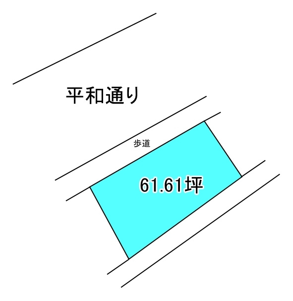 平形町　売土地の区画図