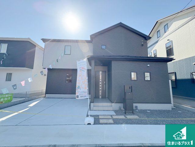 草津市下笠町　第24-1期　新築一戸建ての外観|安心の10年保証！外観を美しく保ち、雨水で汚れを落とします！気になることがありましたら、お気軽にお問い合わせください！