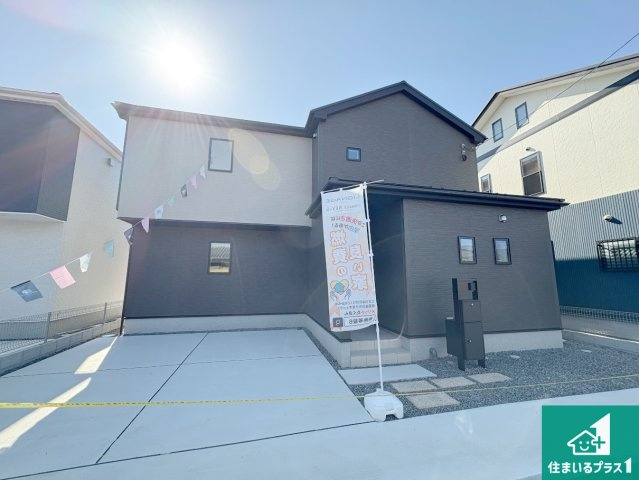 草津市下笠町　第24-1期　新築一戸建ての外観|お客様に長く安心して住んでいだだける事にこだわった家づくり！住んでからのアフターサービスにもしっかりと取り組んでいます！