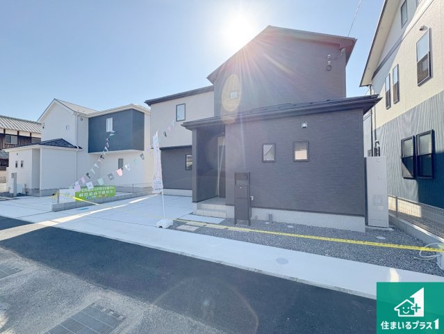 草津市下笠町　第24-1期　新築一戸建ての外観|お客様に長く安心して住んでいだだける事にこだわった家づくり！住んでからのアフターサービスにもしっかりと取り組んでいます！