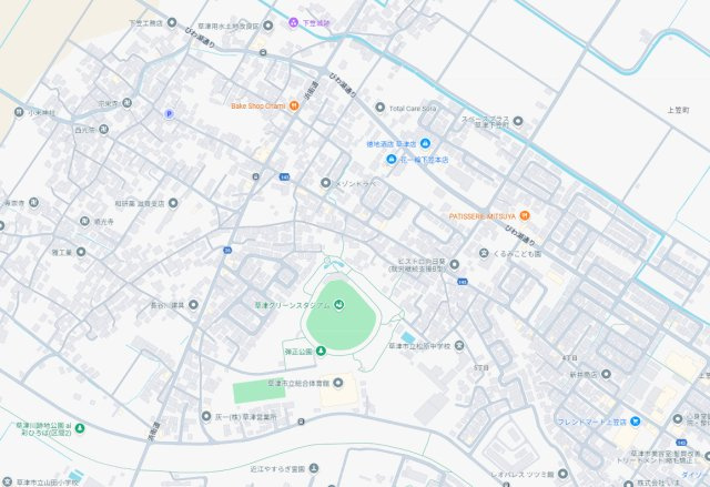 草津市下笠町　第24-1期　新築一戸建ての地図