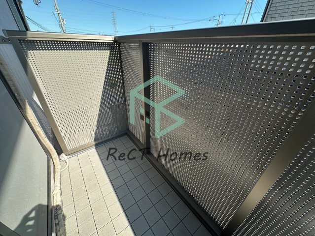 姫路市西庄のハイツのバルコニー