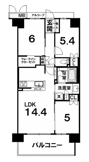 【間取り】 | プレミスト京都西院 | 専有面積68.32㎡