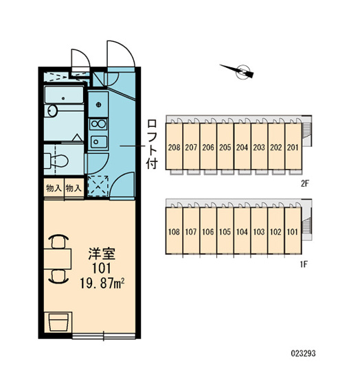 【区画図】 | レオパレスハピネス | 画像3