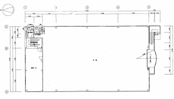 小田部５丁目店舗の区画図