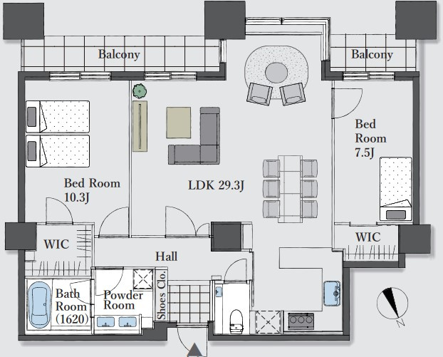 【間取り】 | 東京ツインパークスレフトウィング