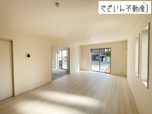 【居間・リビング】 | Livele Garden.S行田市城西第2　新築住宅 | ≪5号棟≫
現地(2025年8月撮影)