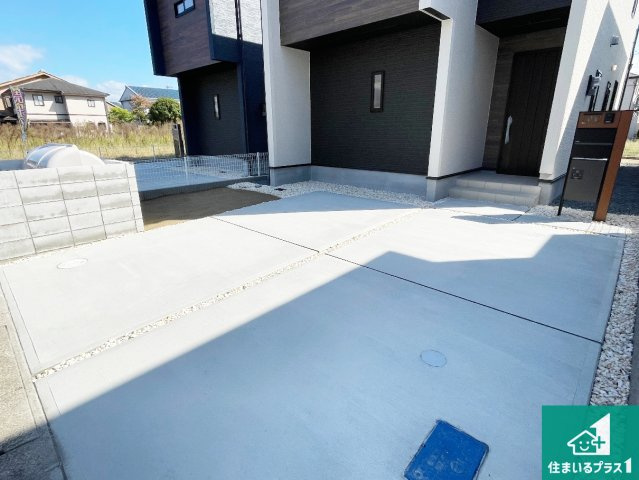 南丹市園部町横田　新築一戸建ての駐車場|駐車スペース！散水栓があるので、こまめに愛車を洗えます！