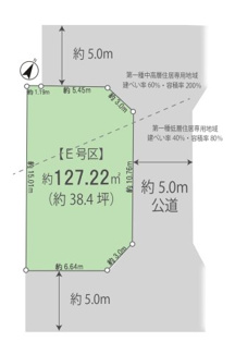 【土地図】 | 売主及び販売代理物件　武蔵村山市残堀5丁目　売地　E号区【全11区画】