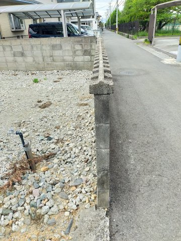 庄内町2丁目　売土地の前面道路含む現地写真