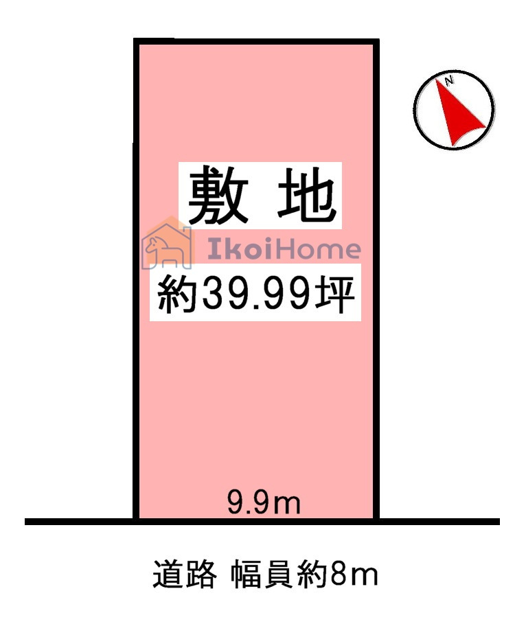 神戸市西区王塚台7丁目　土地の土地図|前面道路広々8ｍ！マルアイまで徒歩3分！ケーズデンキまで徒歩4分！