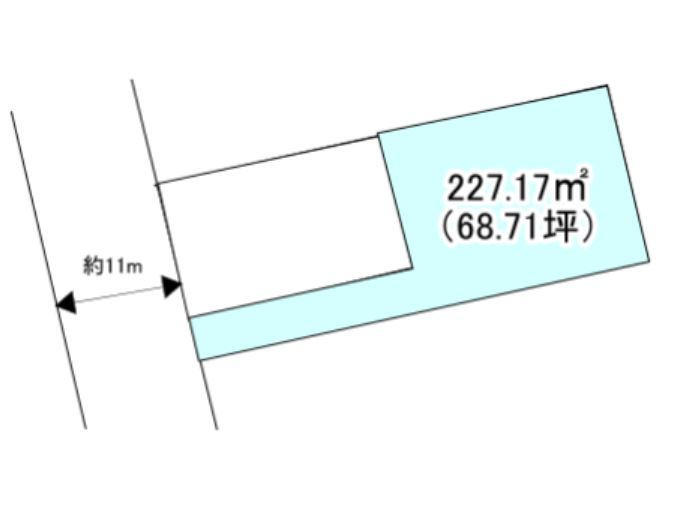 庄内町5丁目　売土地の区画図