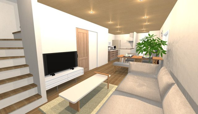 鳴尾町２丁目　建築条件付き土地の完成予想図|【イメージパース】