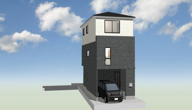 鳴尾町２丁目　建築条件付き土地の完成予想図|【イメージパース】