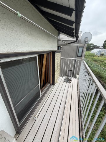 厚木市温水　中古戸建のバルコニー