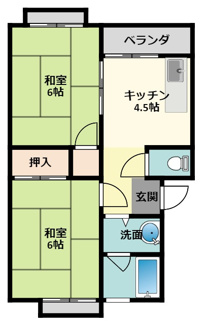 【間取り】 | プラザハイツⅡ