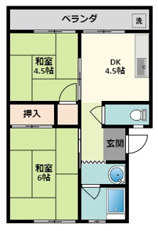 【間取り】 | プラザハイツⅠ