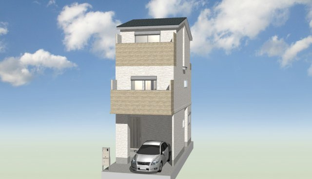 庄所町　建築条件付き土地の外観パース|【イメージパース】