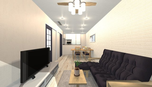 庄所町　建築条件付き土地の完成予想図|【イメージパース】