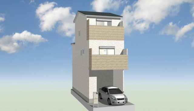 庄所町　建築条件付き土地の外観パース|【イメージパース】