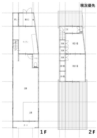 矢掛町矢掛（貸店舗）の間取り