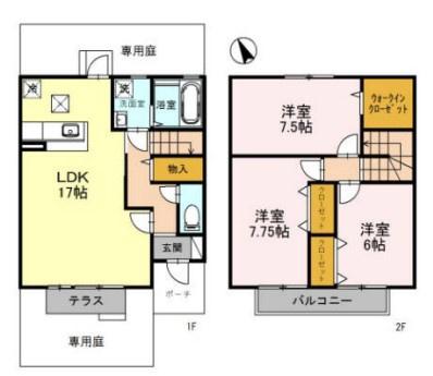シティパル　A棟の間取り