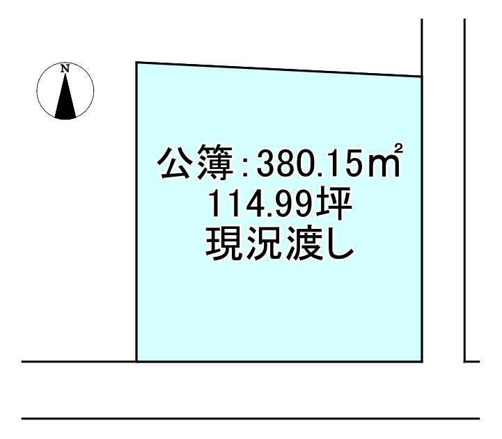 田所町　売土地の区画図
