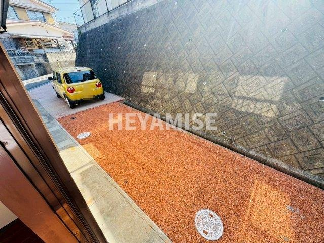 諫早市多良見町市布貸家のバルコニー