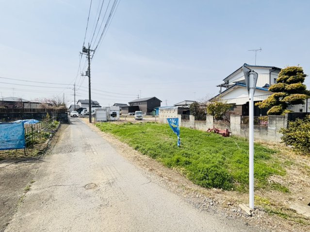 敷地面積46.1坪　売地　川越市石田本郷の前面道路含む現地写真|東側公道４．０ｍ、２０．１ｍ接道！
