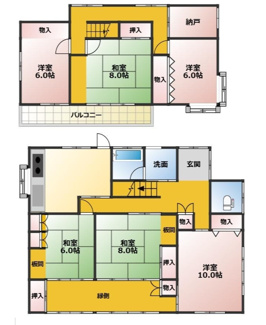 【間取り】 | 南館3丁目 中古戸建