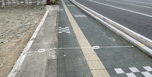 平形町　売土地の前面道路含む現地写真