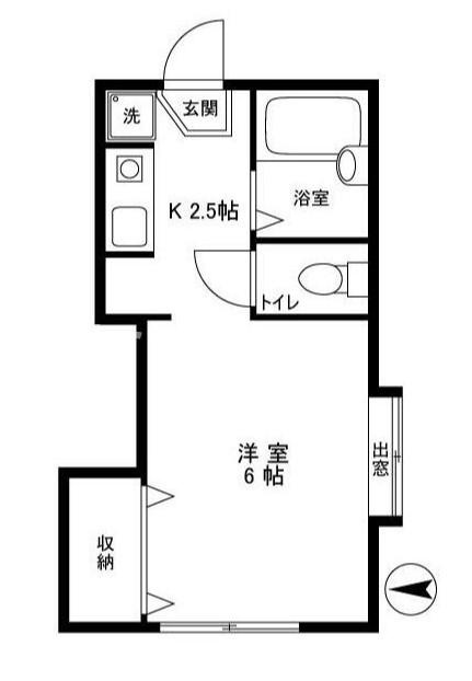 コーポブルースカイⅠの間取り