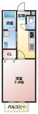 都城市立野町の一棟アパートの間取り