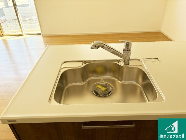栗東市小柿　第1期　新築一戸建ての設備|広々としたシンクで食器洗いも楽々！