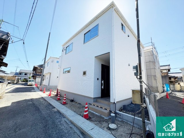 栗東市小柿　第1期　新築一戸建ての外観|安心の10年保証！外観を美しく保ち、雨水で汚れを落とします！気になることがありましたら、お気軽にお問い合わせください！