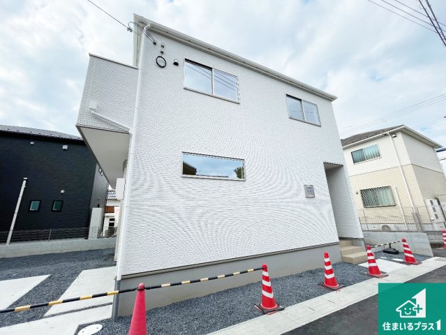 栗東市小柿　第1期　新築一戸建ての外観|お客様に長く安心して住んでいだだける事にこだわった家づくり！住んでからのアフターサービスにもしっかりと取り組んでいます！