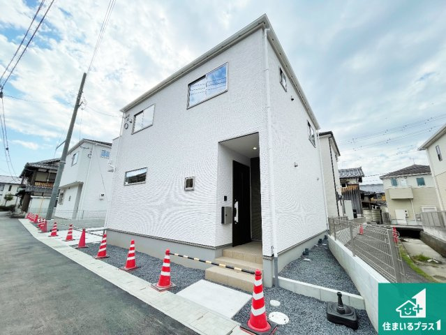 栗東市小柿　第1期　新築一戸建ての外観|お客様に長く安心して住んでいだだける事にこだわった家づくり！住んでからのアフターサービスにもしっかりと取り組んでいます！