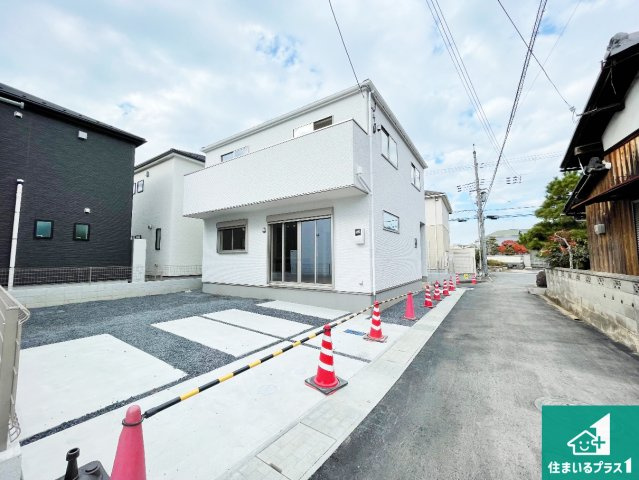 栗東市小柿　第1期　新築一戸建ての外観|お客様に長く安心して住んでいだだける事にこだわった家づくり！住んでからのアフターサービスにもしっかりと取り組んでいます！