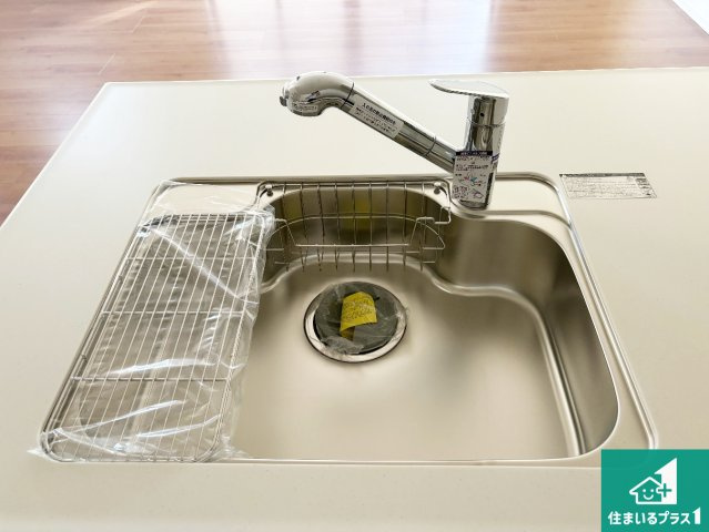 栗東市小柿　第1期　新築一戸建ての設備|洗い物も楽にできる、広々シンク！