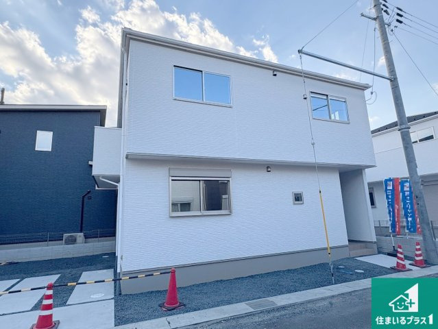 栗東市小柿　第1期　新築一戸建ての外観|お客様に長く安心して住んでいだだける事にこだわった家づくり！住んでからのアフターサービスにもしっかりと取り組んでいます！