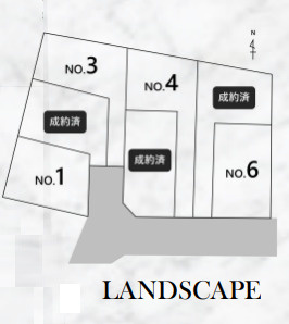 藤沢市並木台1丁目　新築戸建　全7棟3号棟の区画図
