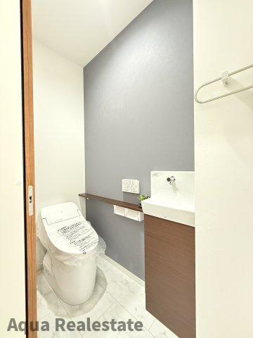 高松市円座町の新築一戸建のトイレ|シンプルで使いやすいトイレです