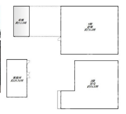 熊谷市平戸　売工場の間取り