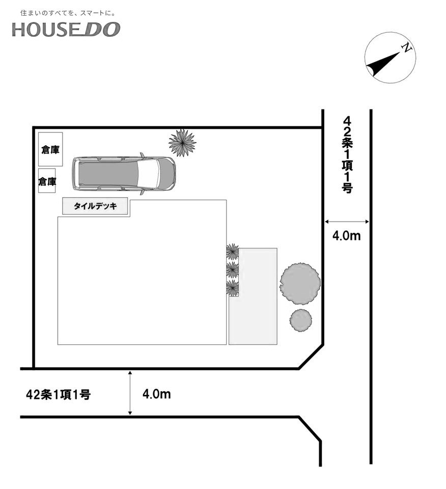 高知市高須3丁目　中古戸建ての土地図