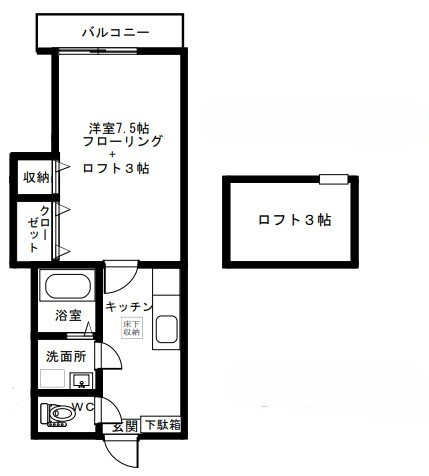 コーポサンヒルズの間取り