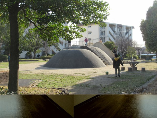 兵庫県公社　宝塚安倉（５）１３号棟のその他共用部分|敷地内のプレイロットです