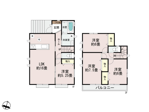 南西角地！【広々４LDK】 大庭新築戸建 限定1棟の画像
