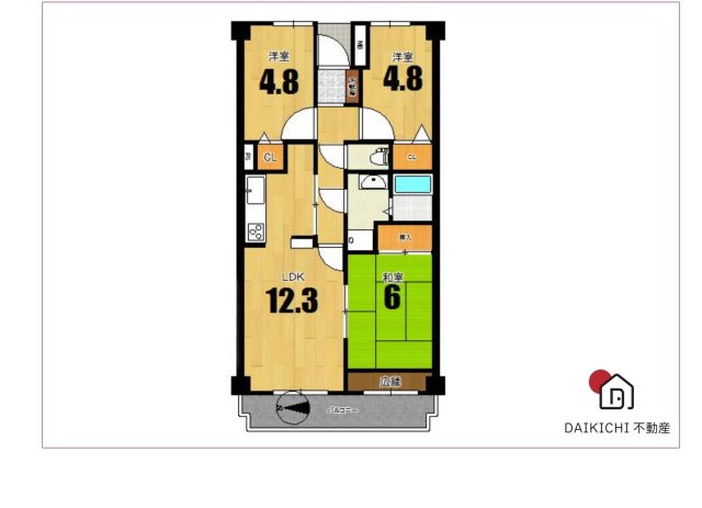 【間取り】 | ライオンズガーデン久喜参番館
